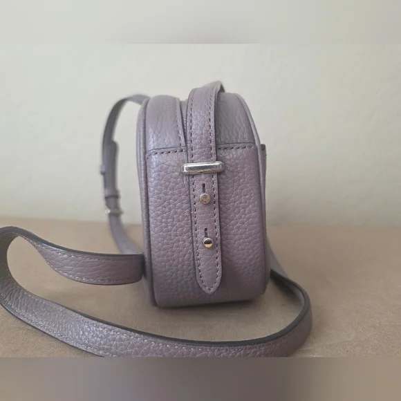 KATE SPADE Camera Bag Crossbody - Pebbled Leather - Mauve/Dusty Lavender - Picture 6 of 13